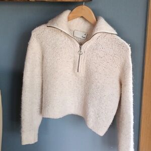 Wilfred Free quarter zip cropped sweater